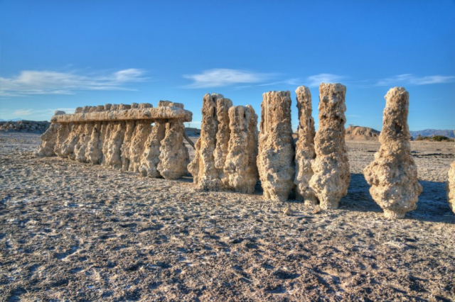 Bombay Beach Bare Salted Pilings