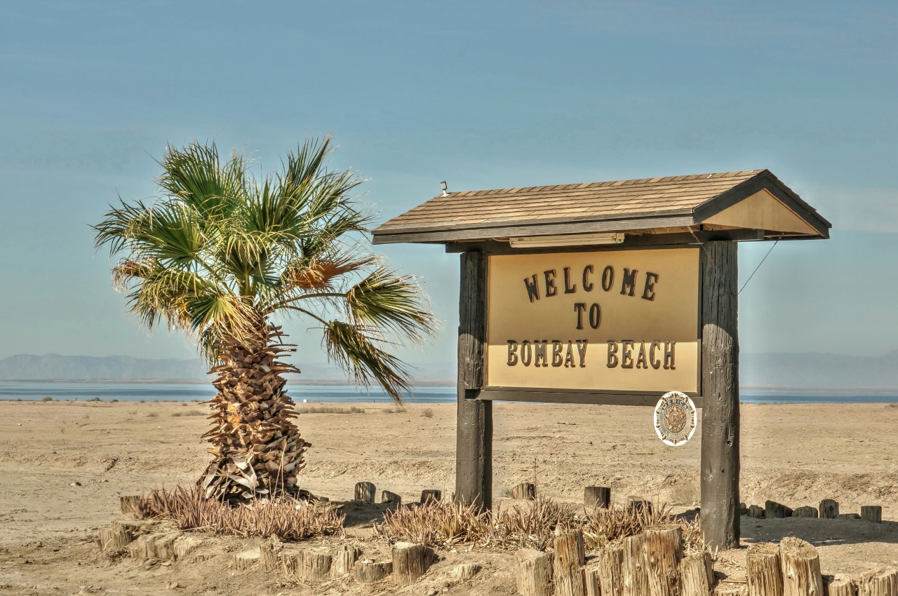 Welcome to Bombay Beach Sign